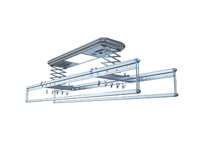 A1豪华型－固定杆－宝石灰－电动晾衣架