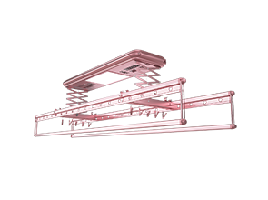 A1豪华型－固定杆－玫瑰色－电动晾衣架