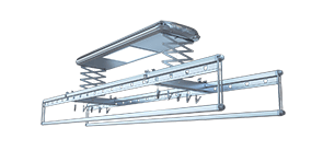 A2经济型－固定杆－宝石灰－电动晾衣架