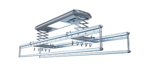 A2尊贵型－固定杆－宝石灰－电动晾衣架