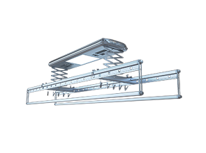 A2豪华型－固定杆－宝石灰－电动晾衣架